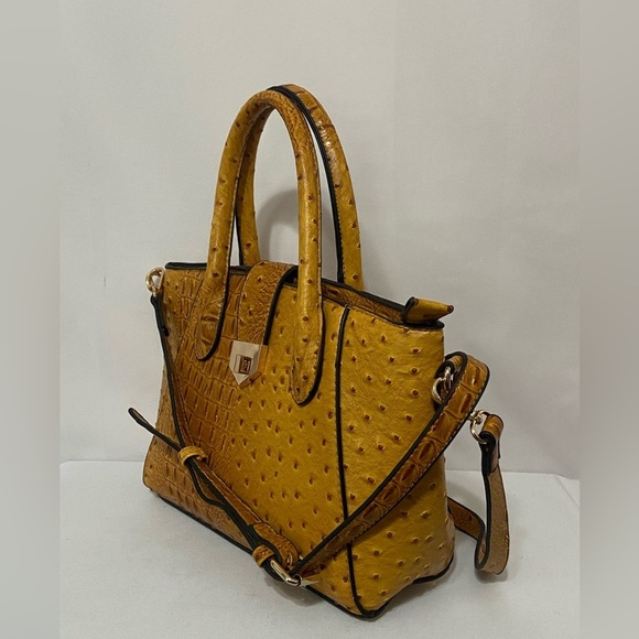 Mezon Mustard Crossbody Bag - Picture 3 of 6
